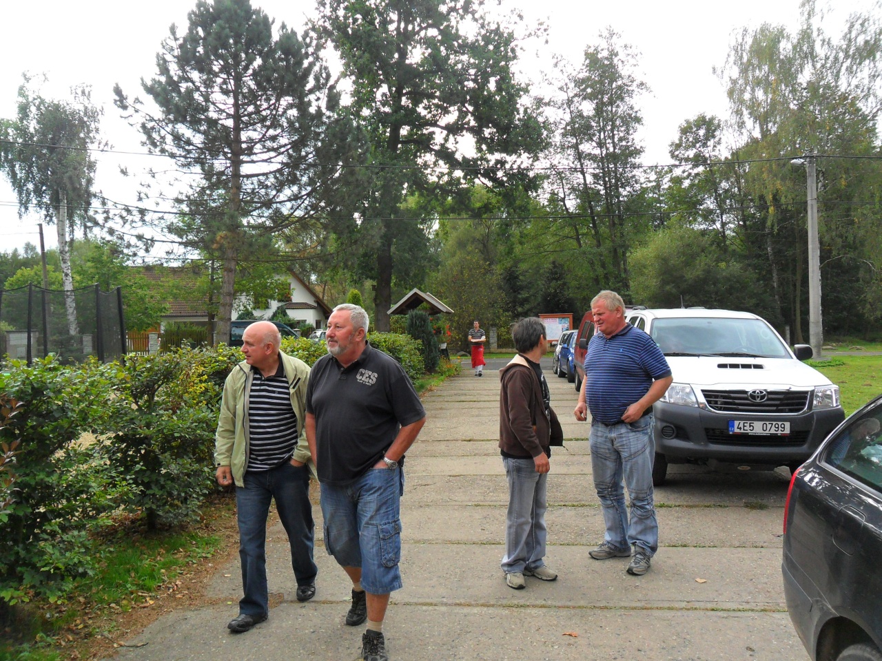 Před "Stříbrným Jelenem"